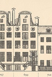 Keizersgracht 699, Tekening Caspar Philips