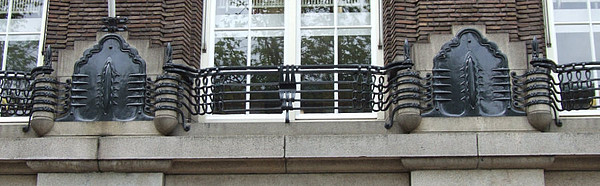 Herengracht 286 Balustrade aan de voorzijde