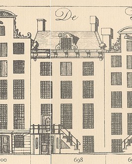 Keizersgracht 698 Tekening Caspar Philips