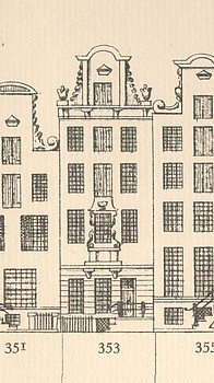 Keizersgracht 353, Tekening Caspar Philips