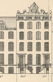 Keizersgracht 549, Tekening Caspar Philips