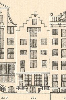 Keizersgracht 22, Tekening Caspar Philips