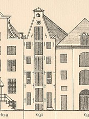 Keizersgracht 631, Tekening Caspar Philips