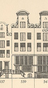 Keizersgracht 539, Tekening Caspar Philips