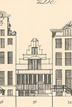 Keizersgracht 56, Tekening Caspar Philips