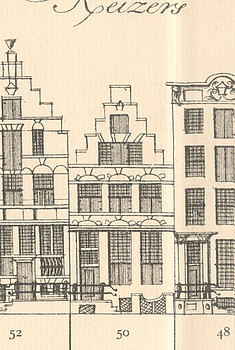 Keizersgracht 50, Tekening Caspar Philips