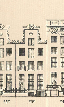 Keizersgracht 250 Tekening Caspar Philips