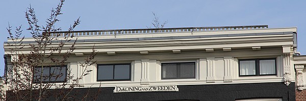 Keizersgracht 149 Lijst met "d' Koning van Zweden"