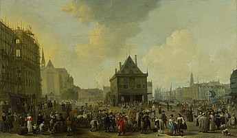 Nieuwe stadhuis van Amsterdam in aanbouw