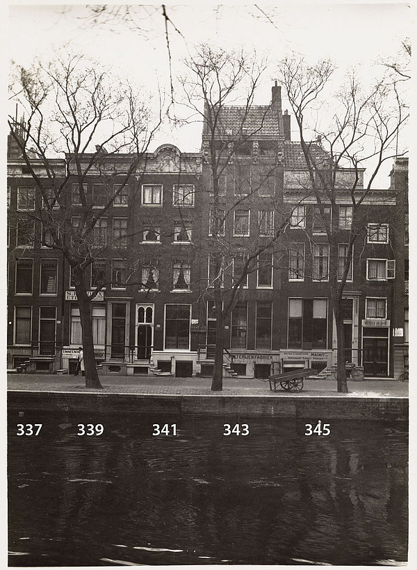 Keizersgracht 337 - 345 gevels 1934 BMA