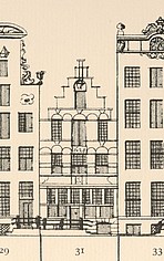 Keizersgracht 31 tekening Caspar Philips