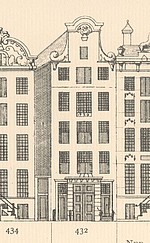 Keizersgracht 432, Tekening Caspar Philips