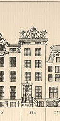 Herengracht 114 tekening Caspar Philips