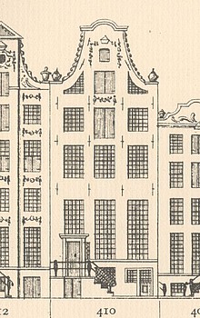 Keizersgracht 410, Tekening Caspar Philips