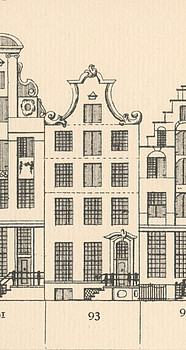 Herengracht 93 tekening Caspar Philips