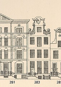 Keizersgracht 283, Tekening Caspar Philips