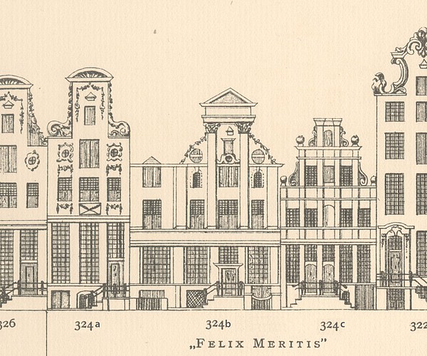 Keizersgracht 324 tekening Caspar Philips