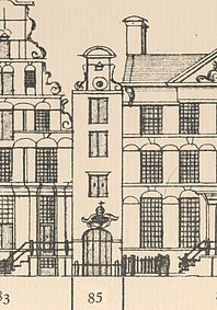 Keizersgracht 85 tekening Caspar Philips