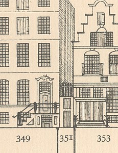 Herengracht 351, Tekening Caspar Philips