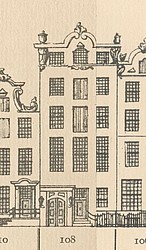 Keizersgracht 108, Tekening Caspar Philips