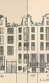 Keizersgracht 737, Tekening Caspar Philips