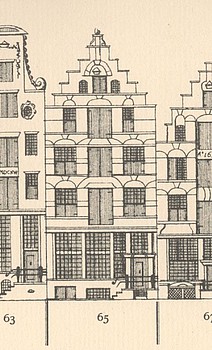 Herengracht 65 tekening Caspar Philips