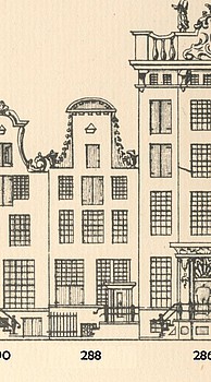 Herengracht 288, Tekening Caspar Philips