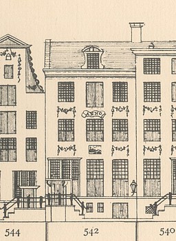 Keizersgracht 542 Tekening Caspar Philips