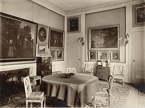 Herengracht 509-511, Interieur van de eetkamer in Louis XVI-stijl