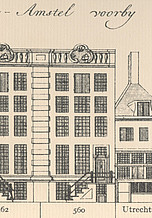 Herengracht 560, tekening Caspar Philips