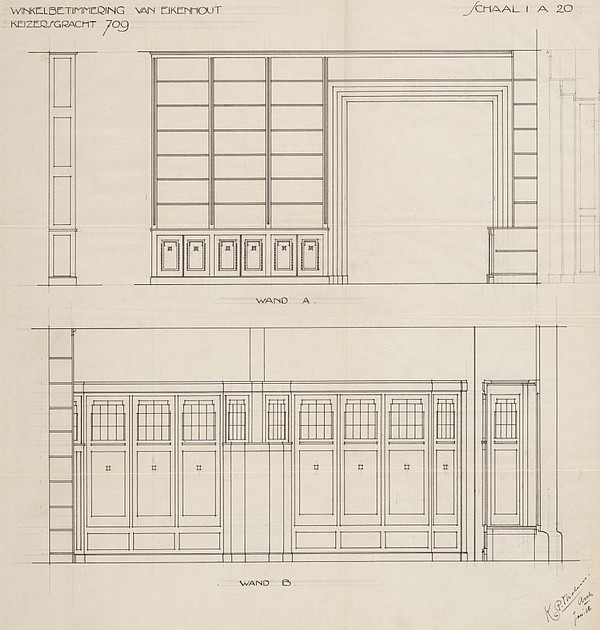 Keizersgracht 709 winkelbet 6 1917 Tholens SAA