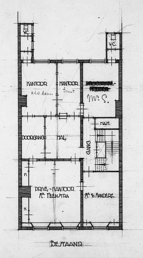 Herengracht 444 Bouwtekening 1921 2 SAA