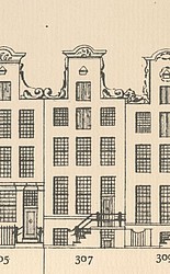 Keizersgracht 307, Tekening Caspar Philips