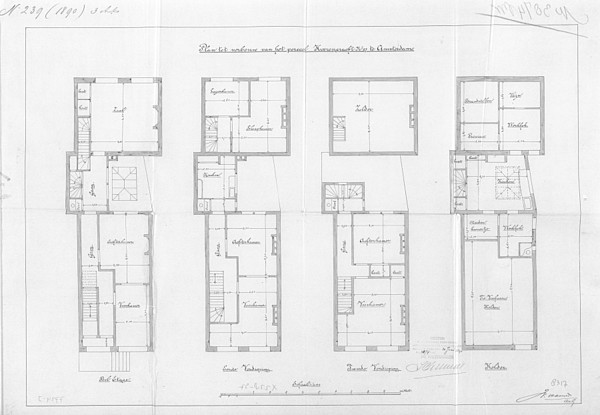 Herengracht 027 1890 bouwtekening 1 SAA