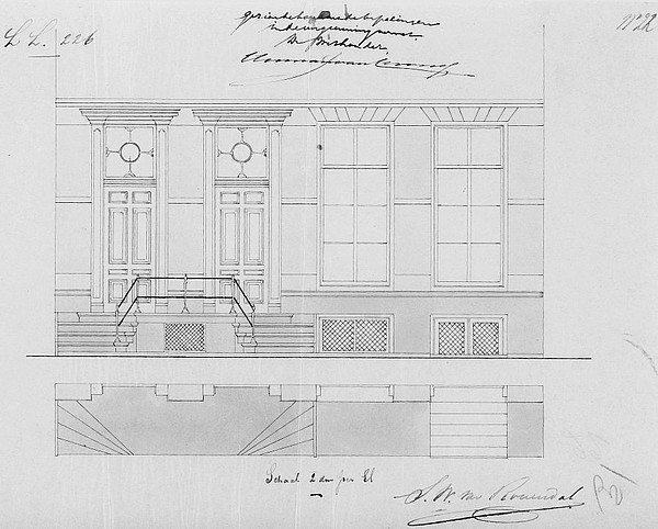 Keizersgracht 185 bouwtekening 1871 SAA