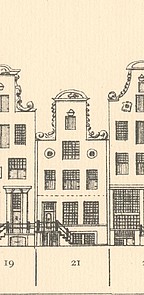 Herengracht 21 tekening Caspar Philips