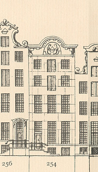 Keizersgracht 254 Tekening Caspar Philips