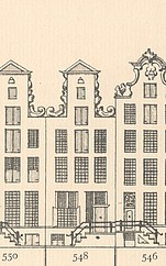 Keizersgracht 548  Tekening Caspar Philips