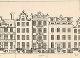 Herengracht 124 - 128, tekening Caspar Philips