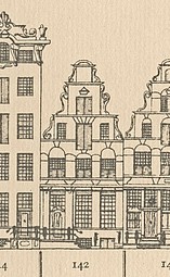 Keizersgracht 142, Tekening Caspar Philips