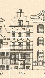 Keizersgracht 396, Tekening Caspar Philips