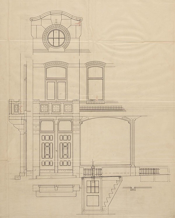 Keizersgracht 707 detail 1912 Tholen SAA