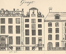 Herengracht 516, tekening Caspar Philips