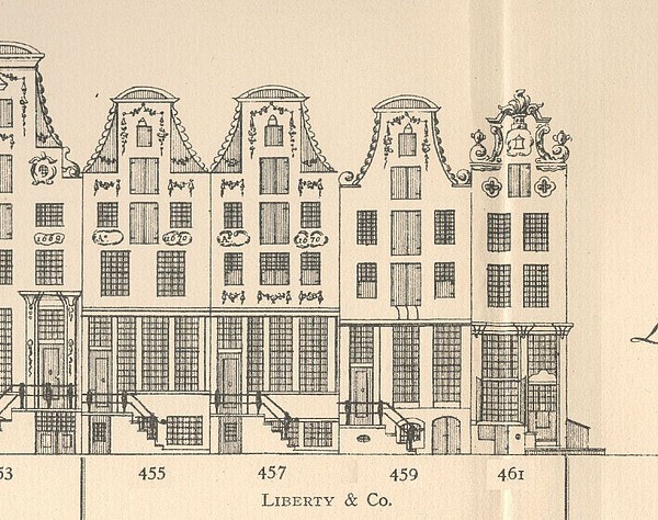 Keizersgracht 455 - 461, Tekening Caspar Philips