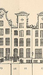 Keizersgracht 21 tekening Caspar Philips