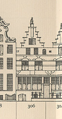 Herengracht 306 , Tekening Caspar Philips