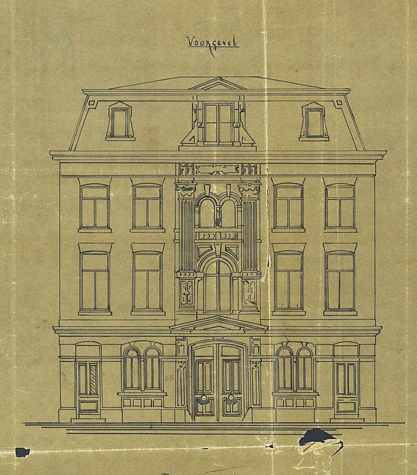 Keizersgracht 507 - 511 1886 voorgevel SAA