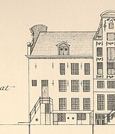 Keizersgracht 461 Leidsestraat 31, Tekening Caspar Philips