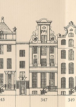 Keizersgracht 347, Tekening Caspar Philips