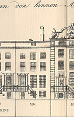 Herengracht 560, tekening Caspar Philips